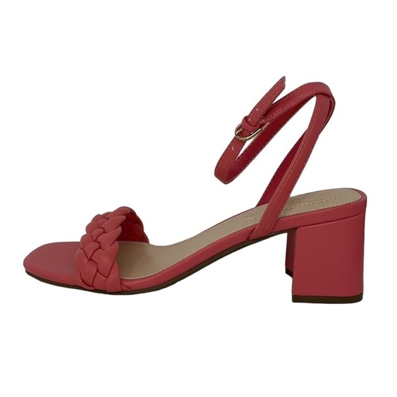 LIZ CLAIBORNE SANDALS NWT Pink Open Toes Strappy Braided 8.5 - Picture 6 of 12